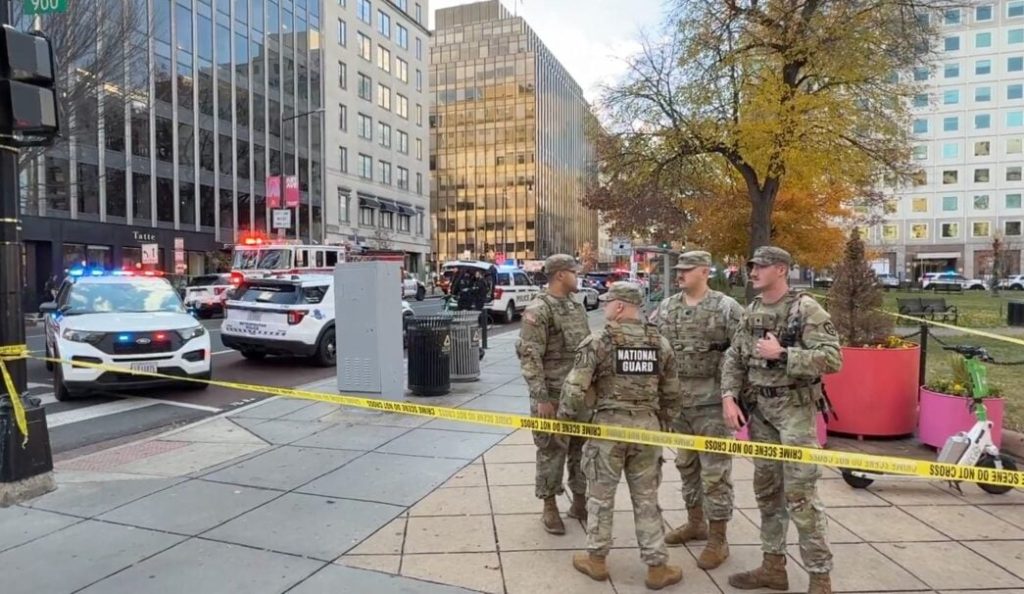 White House locked down following shooting of two National Guard members