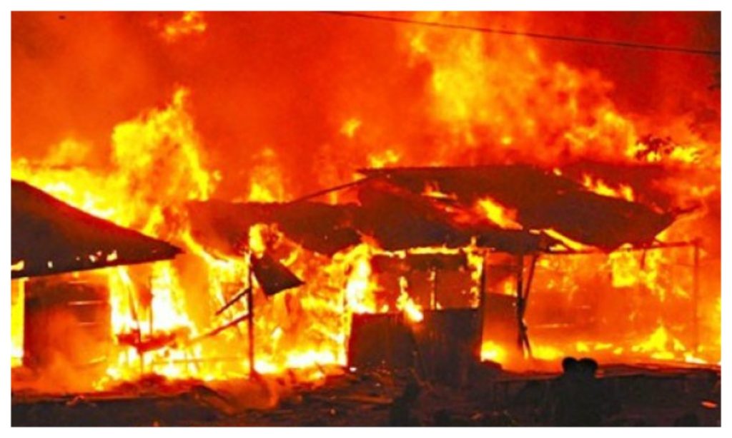 Fire ravages residential building, shop in Ibadan