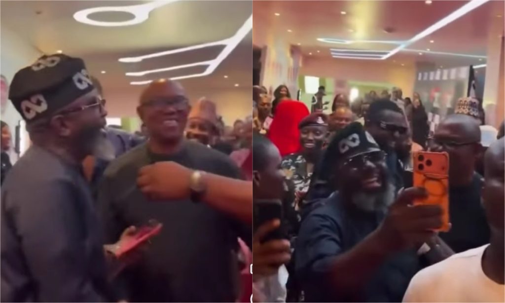 Video of man wearing Tinubu’s cap struggling to take selfies with Peter Obi goes viral