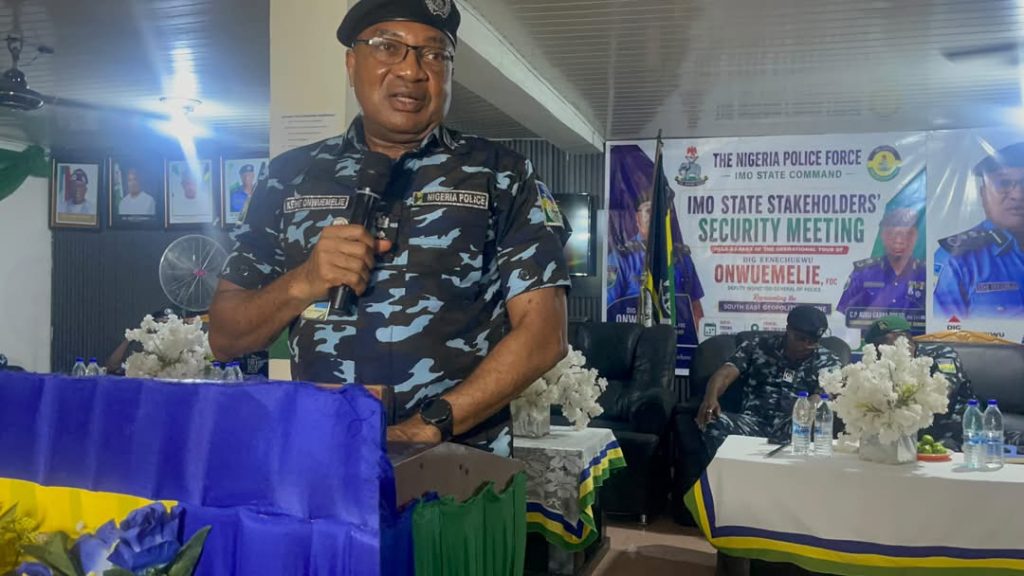 Imo visit: DIG Onwuemelie calls for unified operation to enhance security across southeast region